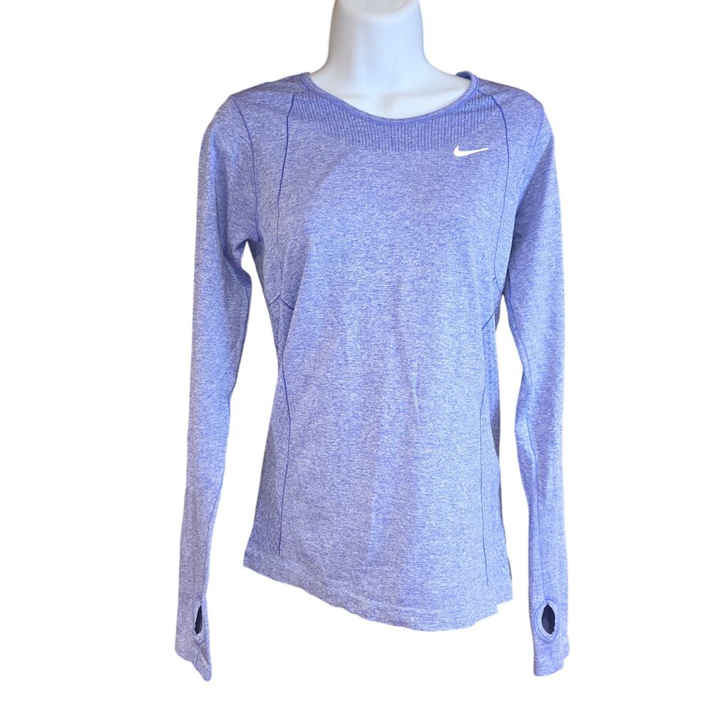 Nike‎ Women's Dri-FIT Seamless Long Sleeve Knit Top sz L